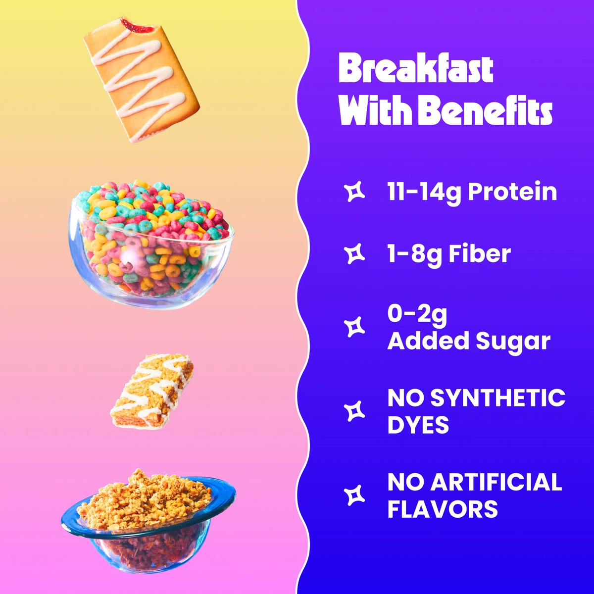 Hall of Fame Pack - 2 boxes of Cereal, 2 boxes of Treats, 2 bags of Granola, 2 boxes of Pastries