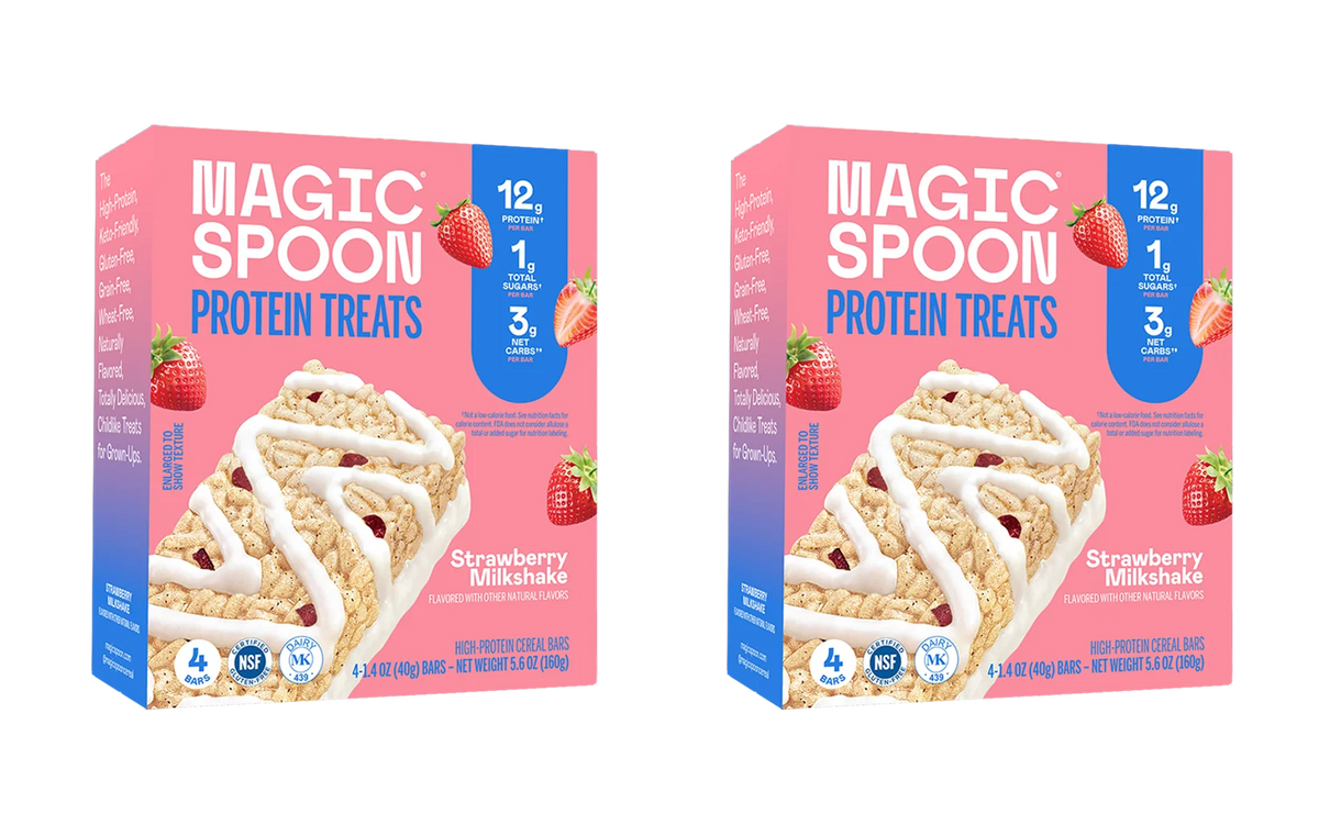 Strawberry Milkshake - 8 Cereal Treats (2 Boxes)
