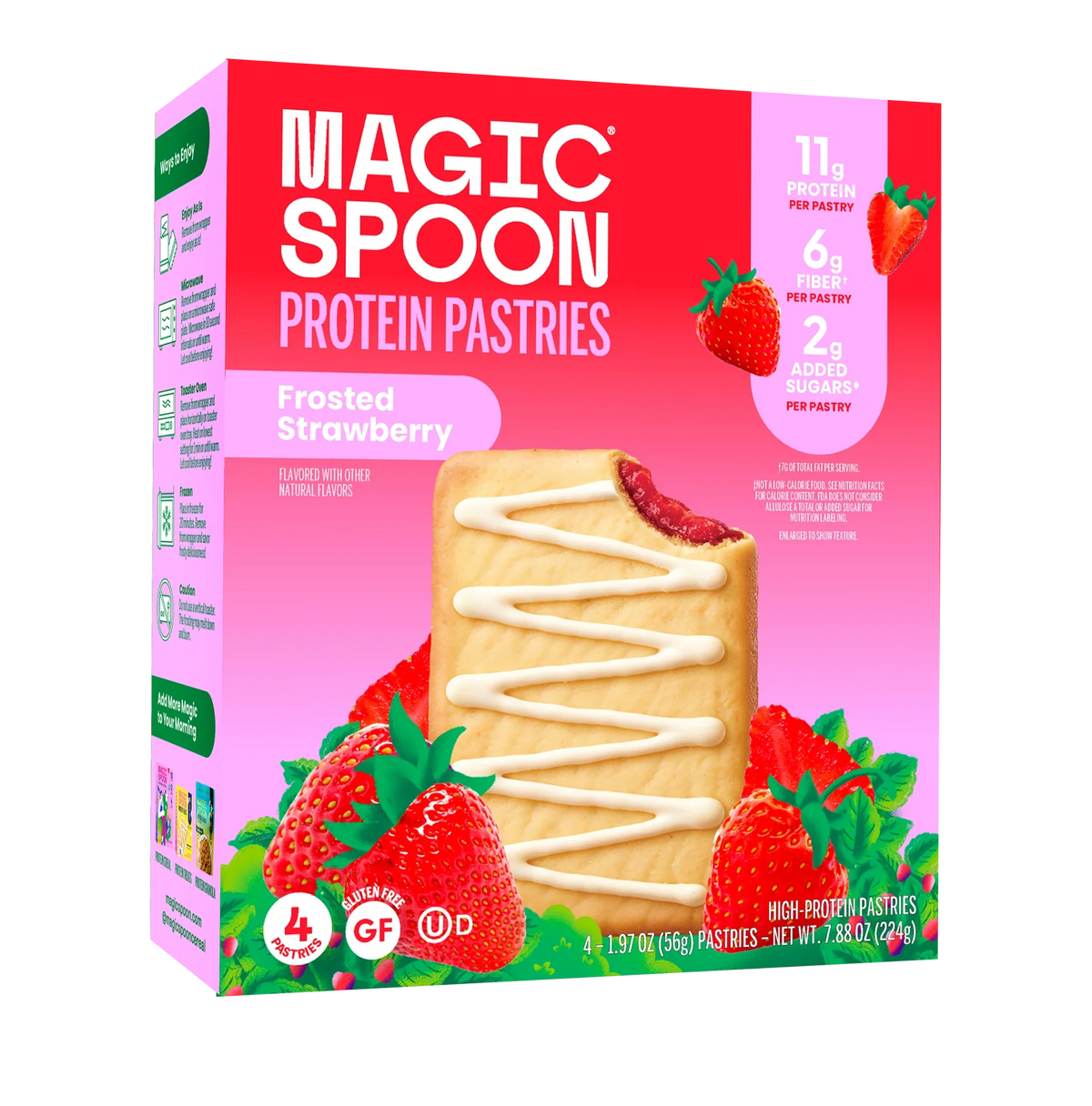 Frosted Strawberry Protein Pastries