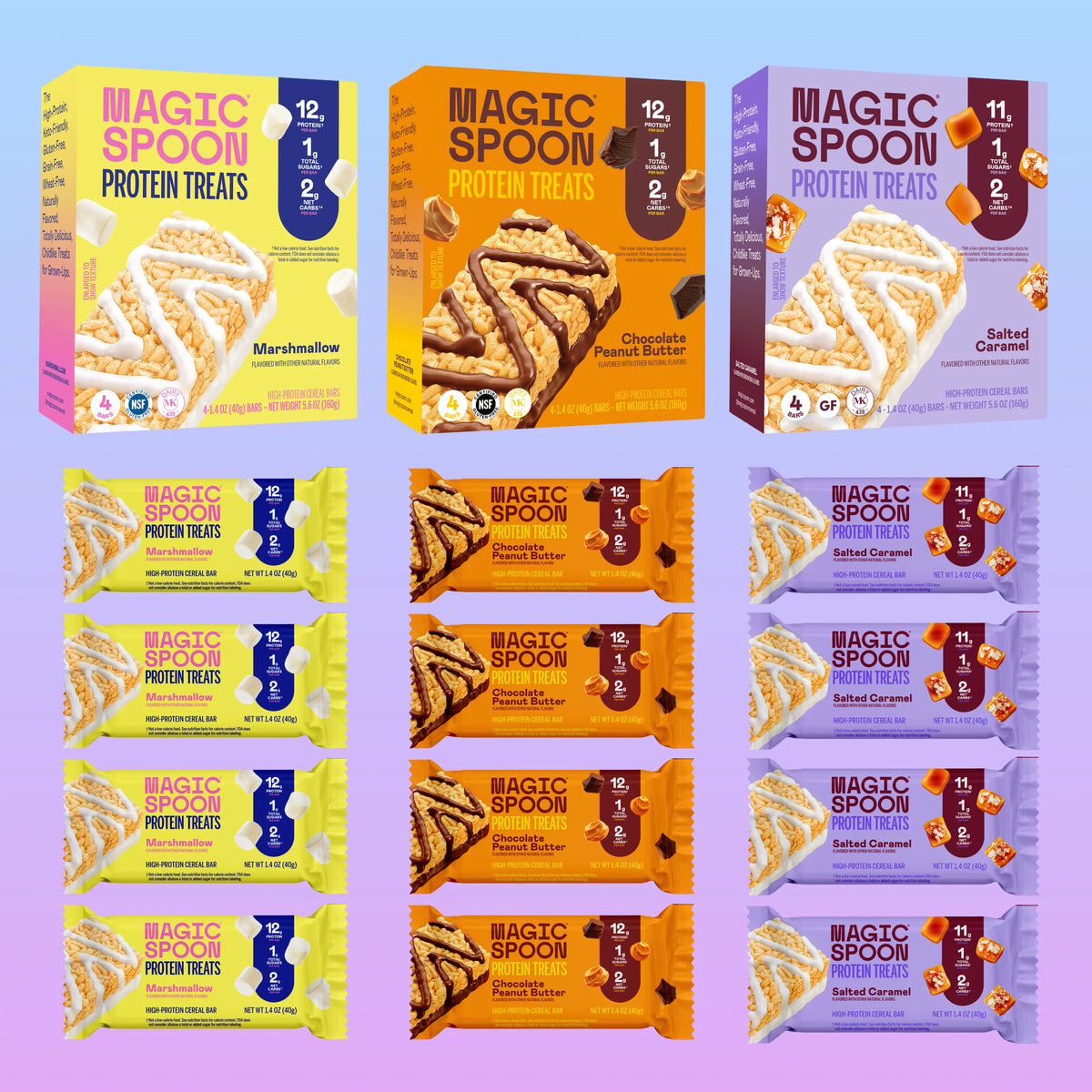 Classics Bundle - Chocolate Peanut Butter, Marshmallow, Salted Caramel - TTS