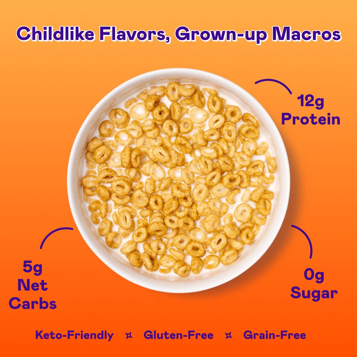 Magic Spoon Protein Cereal 1 case (4 boxes)  - Maple Waffle